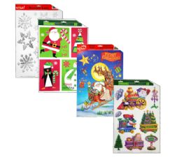 48 Sets Christmas Window Clings - Christmas Decorations