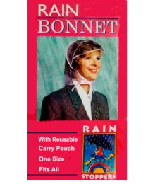 96 Pieces "rain Stoppers" Rain Bonnet - Umbrellas & Rain Gear