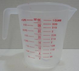 12 Pieces 1 Qt Plastic Measuring Cup - Measuring Cups and Spoons