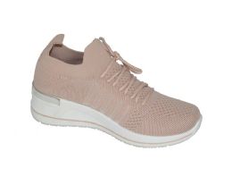 12 Pairs Women's Sneakers, Breathable, Comfortable Shoes In Pink Assorted Size - Women's Sneakers