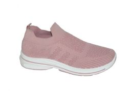 12 Bulk Women's Sneakers Fashion Lightweight Running Shoes Tennis Casual Shoes For Walking In Pink