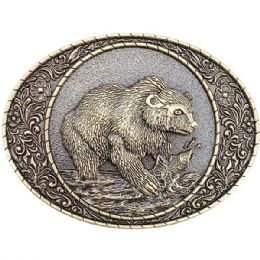 24 Pieces Animal Design Bear Hunting Belt Buckle - Belt Buckles