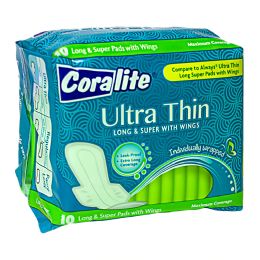 24 Wholesale Ultra Thin Maxi Pads - Pack Of 10