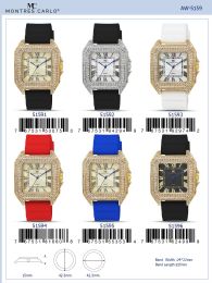 12 Wholesale Men's Watch - 51595 assorted colors