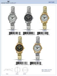 12 Wholesale Ladies Watch - 51602 assorted colors