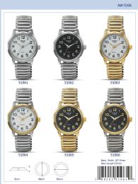 12 Wholesale Ladies Watch - 51063 assorted colors