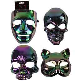 24 Wholesale Mask Metallic Pearlized 4ast