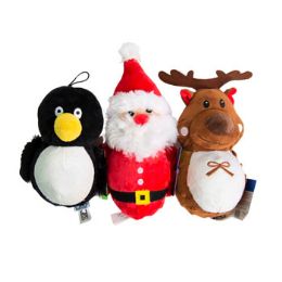12 pieces Dog Toy Holiday Plush - Pet Toys