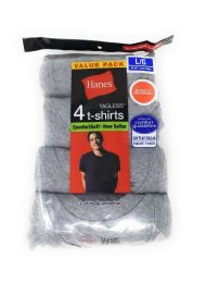 36 Wholesale Men's Irregular Comfortsoft T-Shirt - Assorted, S - 2 X, 4 Pack