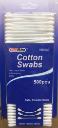 96 Wholesale Cotton Swabs - 500 Count