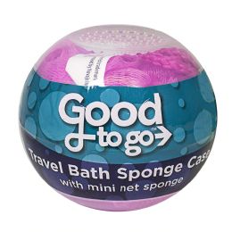 3 Bulk Travel Bath Sponge In Breathable Case