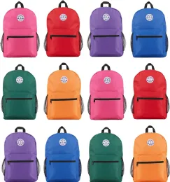 Yacht & Smith 17 Inch Water Resistant Backpack With Adjustable Padded Shoulder Straps
