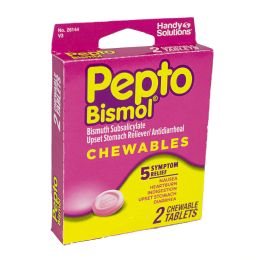 6 Bulk Pepto Bismol Chewables - Box Of 2