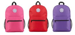 Yacht & Smith 17inch Back Pack Girls With Mesh Side Pockets , Water Resistant