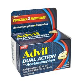 6 Pieces Dual Action With Acetaminophen - Box Of 18 - Medical Supply