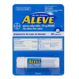6 Pieces Travel Size Aleve - Vial Of 10 - First Aid Gear