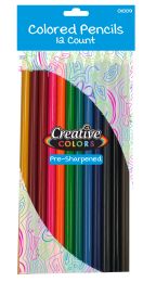 48 Wholesale Colored Pencils 12 Count Pre Sharpened