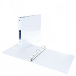 6 Wholesale 3 Ring Binder 1.5 Inch View White