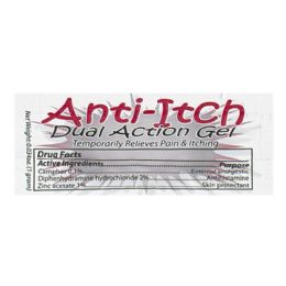 25 Pieces AntI-Itch Dual Action Gel - 1g Foil Packet - First Aid Gear