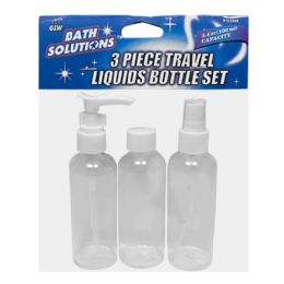 Travel Size Bottle Set - Pack Of 3 - Travel & Luggage Items