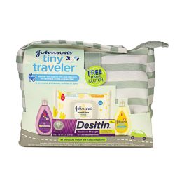 3 of Tiny Traveler Baby Toiletry Kit - 4 Piece Kit With Travel Clutch