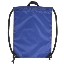 100 Pieces 18 Inch Basic Drawstring Bag In Blue - Draw String & Sling Packs