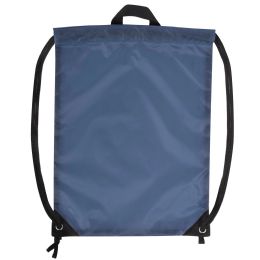 100 Bulk 18 Inch Basic Drawstring Bag In Blue Grey