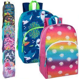 24 Wholesale 15 Inch Character Backpacks - 8 Styles