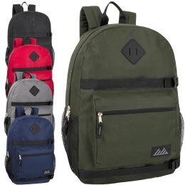 24 Bulk 18 Inch Double Buckle Backpack - 5 Colors