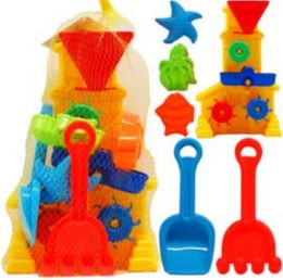 12 Sets 12.5" Beach Toys W/ 5pc Acss - Beach Toys