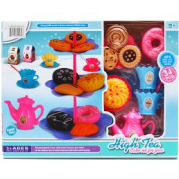 12 Pieces 34pc Tea & Pretend Food Play - Toy Sets