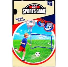 8 Pieces 34" Basketball And 34" Soccer Play Set - Sports Toys