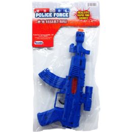 72 Bulk 9" M-16 Police Toy Rifle W/ Sparking Action