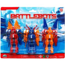 48 Packs 3pc 4" Battlebots On Blister Card - Action Figures & Robots