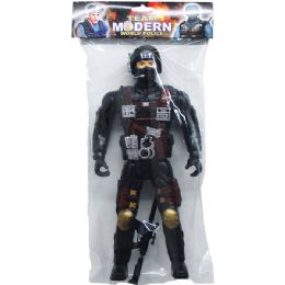 48 Wholesale 11.75" Police Action Figure In Polybag W/ Header, 2 Assorted
