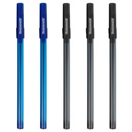 100 Wholesale 5-Pack Classic Ballpoint Pens - 2 Colors