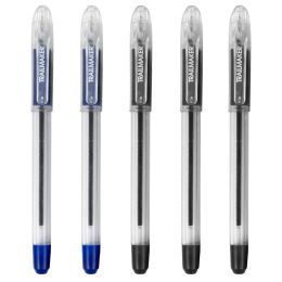 100 Wholesale Uni Style Ballpoint Grip Pen 5-Pack