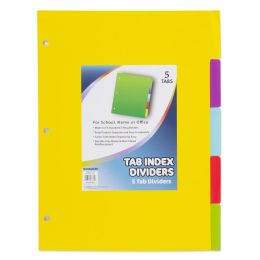 100 Pieces 5 Pack Tab Index Dividers - Dividers & Index Cards