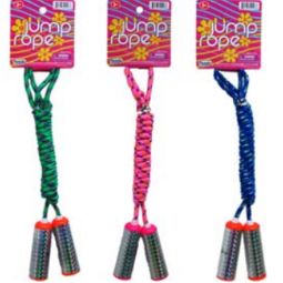 96 Pieces 91.5" Skipping Jump Rope With Pegable Tag, 3 Assrt - Jump Ropes