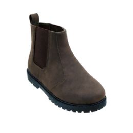 12 Wholesale Girls Chelsea Boots In Brown