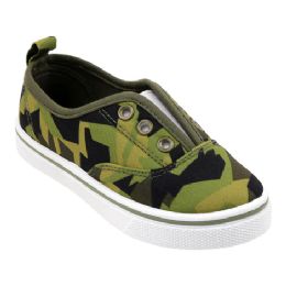 12 Pairs Unisex Toddler Work Boots In Camo Green - Boys Sneakers