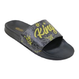 12 Pairs Men's Gold King Slide Gold King - Men's Flip Flops and Sandals