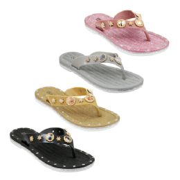 30 Pairs Women's Rhinestone Glitter Crystal Slides - Women's Sandals
