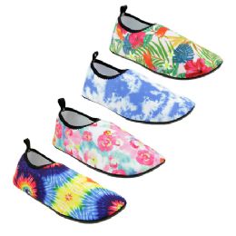 48 Bulk Women' S Floral Water Shoes