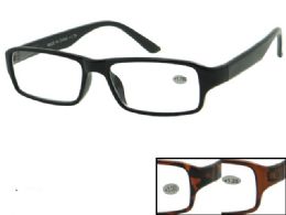 48 Wholesale Rectangular Fashion Quality Readers For Men And Women In Assorted Powers