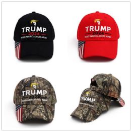 24 Wholesale Trump 2024 Hat Silhouette Logo - Mix Dozen