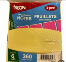 100 of 6pc Sticky Note Yellow
