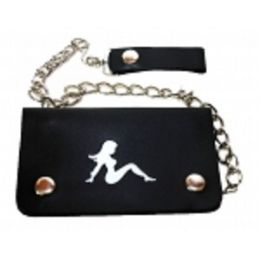 2 Pieces Small White Lady Bi Fold Chain Wallet - Leather Purses and Handbags