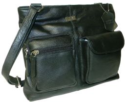 4 Pieces Lightweight Medium Crossbody Bag Shoulder Bag With Multi Pocket For Women In Black - Shoulder Bags & Messenger Bags