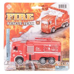36 Pieces Friction Powered Fire Rescue Vehicle - Cars, Planes, Trains & Bikes